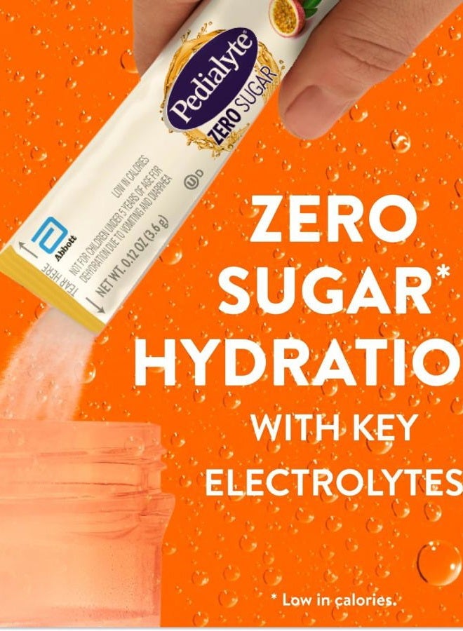 Pedialyte خليط مشروب الإلكتروليت بدون سكر | ترطيب مع الإلكتروليتات الأساسية | ترطيب رائع منخفض السعرات الحرارية | فاكهة العاطفة، 8 عبوات مسحوق - Image 3